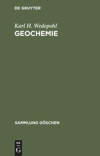 Karl wedepohl geochemie - wedepohl, |