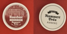 Kummert Bräu Amberg Hausbier Brauerei Bierdeckel Bier