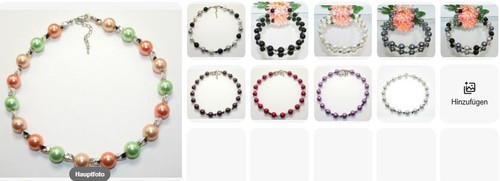 Statement halskette glasperlen - statement,
