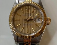 Rolex Oyster Datejust Lady 26 Gelbgold Stahl Saphir Glas