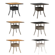 Gartentisch Couchtisch Beistellt Bistrotisch Esstisch 80x80x75 cm Poly Rattan