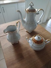 Kaffeeset Porzellan 3teilig, Kaffeegeschirr, Graf von Henneberg Porzellan 