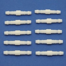 10 Stück Gerade 4 mm Schlauchverbinder,  POM, Kunststoff, Schlauch, Verbinder
