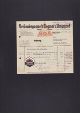 SIEGMAR-SCHÖNAU, Rechnung 1938, Verbands-Gas-Werk Siegmar und Umgebung