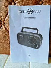 Ideenwelt tragbares radio Bedienungsanleitung