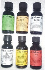 10ml/25ml/100ml 189€/120€/95€ jeL Glühlampen Tauchlack rot grün gelb blau orange