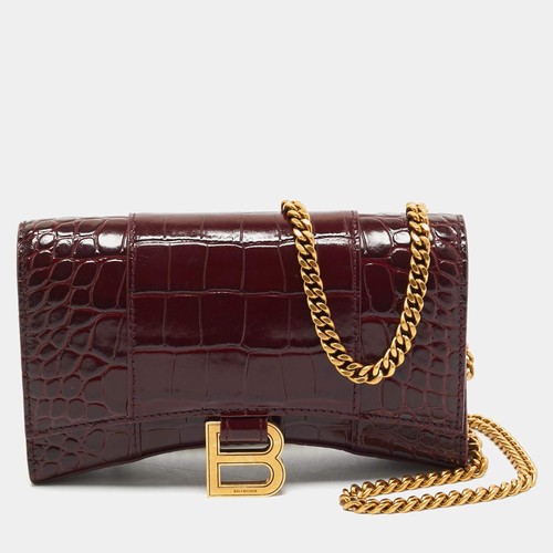 Balenciaga hourglass burgundy - balenciaga,