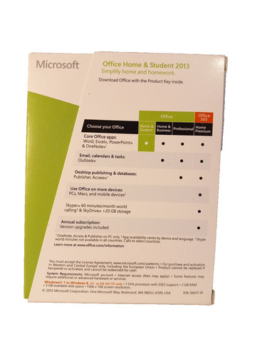 Microsoft office 2013 home - 2013, and