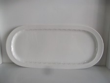 Rosenthal Classic Pearl China Anna weiß Königskuchenplatte ca. 37 x 16,4 cm