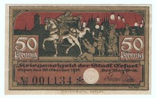 ⛧ERFURT 1918: "Der Magistrat ✧ Das Martinsfest", 50 Pfg. NOTGELD