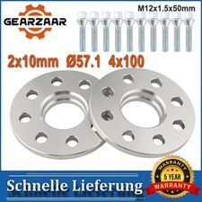 Distanzscheiben 4x100 2x10mm Ø57,1 Spurplatten Spurverbreiterung für VW Golf DE