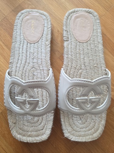 Gucci beige pantolette - gucci,