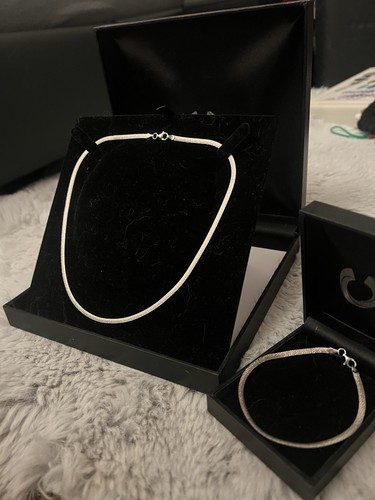 Echt silber schmuckset kette - echt,