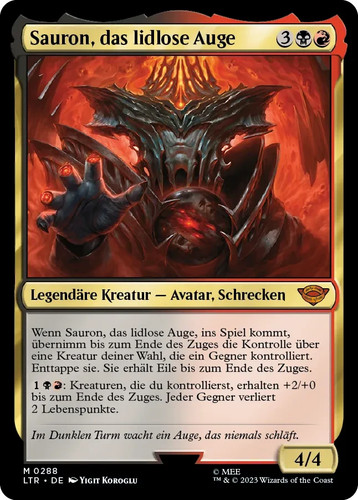 Mtg herr der ringe sauron - ringe, sauron,