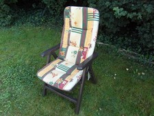 Gartenstuhl von Kettler, Hochlehner mit Auflage