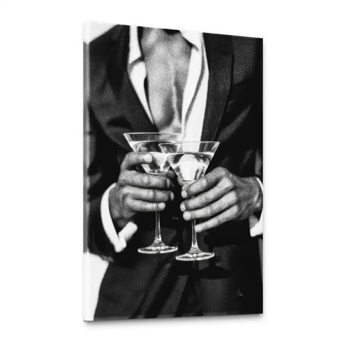 Martini cocktail leinwand - martini, bild