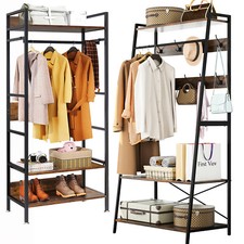 Groß Kleiderschrank Garderobenständer Offen Garderobe mit Ablage Schwerlast DE