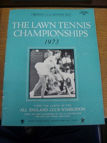 1973 tennis programm - 02.07.1973,