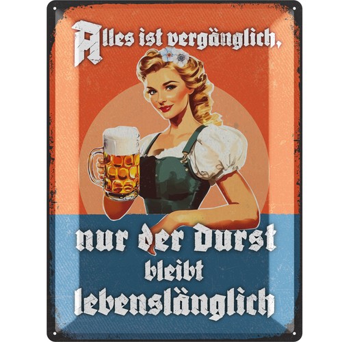 Blechschilder retro bier bar - blechschilder,