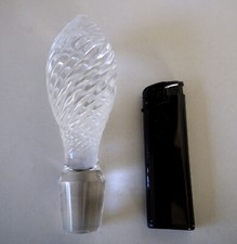 Schwerer XXL Glasstöpsel ( 250g ) Stöpsel für Karaffen in Zapfenform * farblos