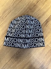 Moschino Mütze Schwarz / Weiß Herren, Damen, Unisex - Einheitsgröße