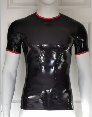Rubber latex rundhals shirt - rubber,