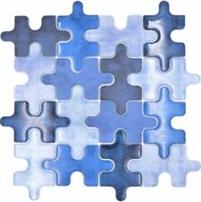 Puzzle Mosaikfliesen Blau