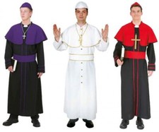 Papst Bischof Kardinal Gewand Mönch Kostüm Pater Robe Pfarrer Priester Kutte Hut