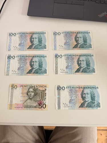 550 schwedische kronen - 550,
