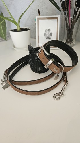 Halsband leinenset braunes - leinenset,
