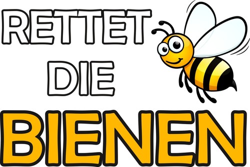 Aufkleber rettet die bienen - rettet,