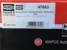 MAPCO 47663 Bremsscheiben + beläge vorne FORD FIESTA vorderachs satz nos ovp