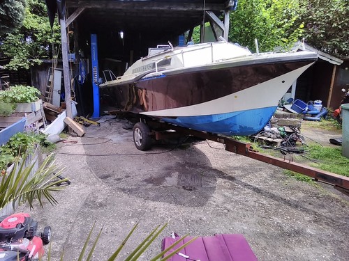 Motorboot gfk rumpf mit - gfk,