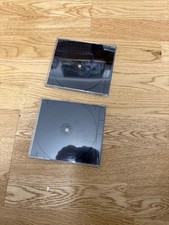 2x CD Hüllen, Jewelcase, Leerhüllen, Box, Hülle, Case, Aufbewahrung, schwarz, ge