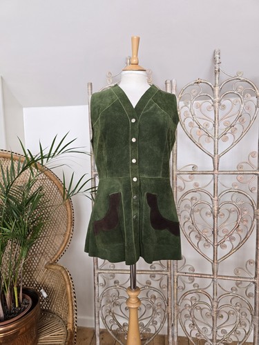 Vintage grüne wildleder - grüne,