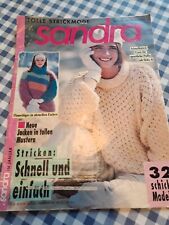 Nachlass Haushaltsauflösung Strickzeitschrift  Sandra Strickmode Heft 1/92