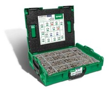 Spax Montagekoffer L-Boxx, Senkkopf | TX - Edelstahl - 17 Abmessungen | 1065 Stk