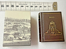 Miniaturbuchverlag Leipzig,  Leipzigs Völkerschlacht  1813 Miniaturbuch  TOP