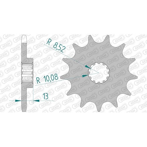 Stahl ritzel für 125 - stahl,