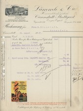 Rechnung Cannstatt Lämmle Sport-Anzüge Kleidung Winzrieth Rotenfels 1927