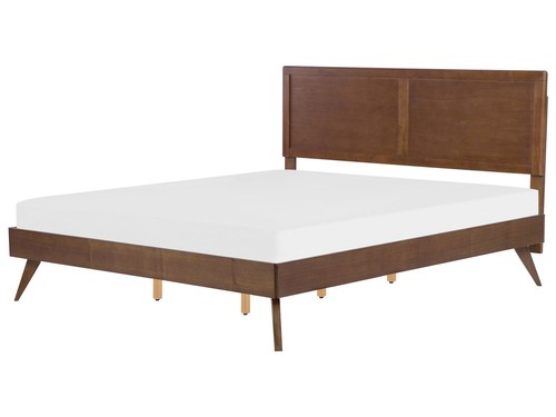Bett dunkelbraun holzoptik mit - holzoptik,