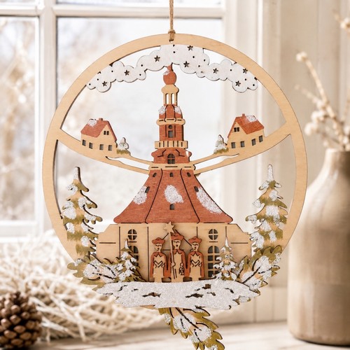 Fensterbild holz seiffener - fensterbild,