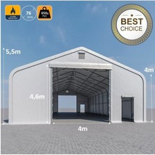 XXL10x20m / 5m TOR 4x4,6m TITAN Lagerzelt Zeltgarage Ø 76mm Zelthalle PVC 650g