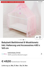 Betthimmel mit halterung - betthimmel,