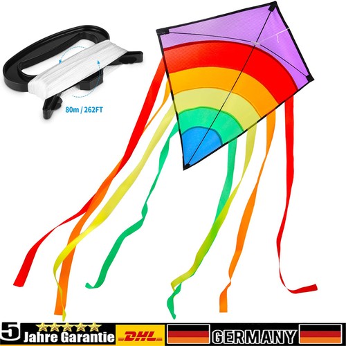 Drachen regenbogen einleiner - regenbogen,