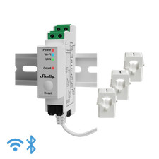 Shelly Pro 3EM 3-Phasen WLAN Stromzähler 3x120A