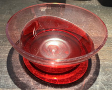 Tupperware Eleganzia Schüssel 600 ml (Ø 15,8 cm) in Rot, Ersatzteil ohne Deckel