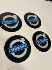 4x Volvo Silikon Felgenemblem Aufkleber Nabenkappen Mitte Radkappe Logo Decal