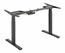 Höhenverstellbar Schreibtisch elektrisch Tischgestell bis 125kg 2 Motoren schwaz