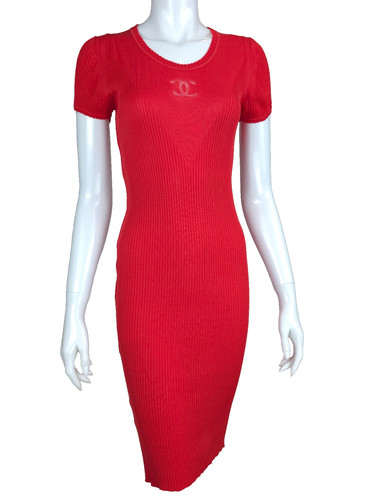 Chanel rot gerippt - chanel,